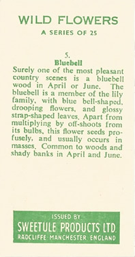Players Grandee Britain's Wild Flowers 1986