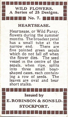 Robinson's Wild Flowers 1915